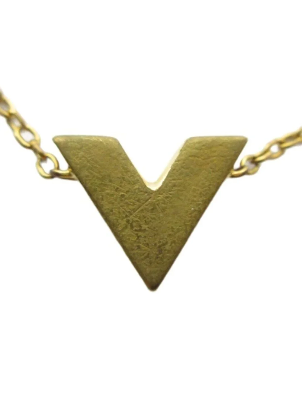 Louis Vuitton Bracelet Bangle Logo Gold